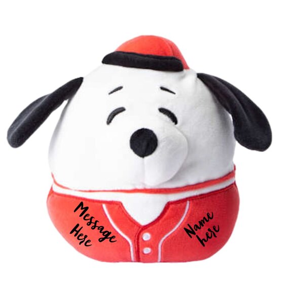 Authentic Peanuts Snoopy Baseball Squishmallow Customization Available - Picture 5 of 11